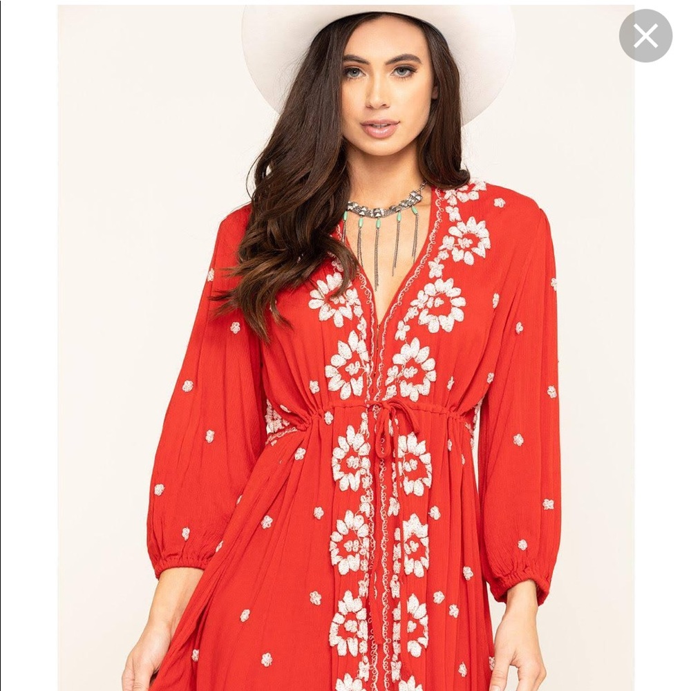 [Free People] V Maxi Dress